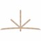 Ekena Millwork Alberta Smooth Timber Gable Bracket, Douglas Fir, 96"W x 48"H x 1 1/2"D x 3 1/2"F, 12/12 Pitch GBW096X48X0204ALB00SDF - alternate 1